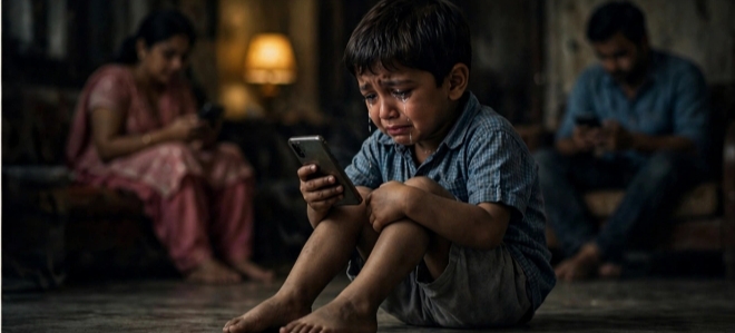 मोबाइल की चमक में खोता बचपन, स्क्रीन की गिरफ्त में नई पीढ़ी